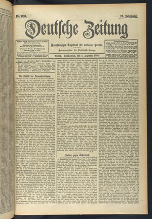 Deutsche Zeitung vom 05.12.1908