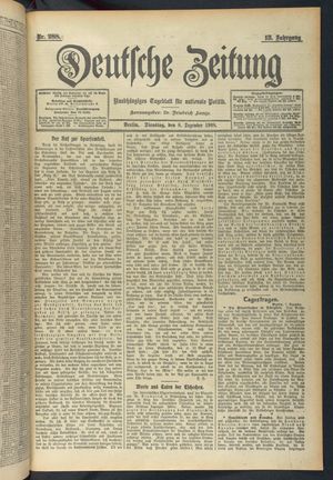 Deutsche Zeitung vom 08.12.1908