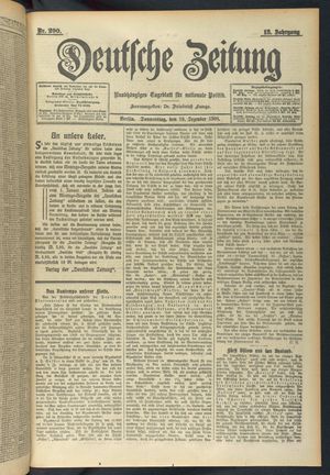 Deutsche Zeitung vom 10.12.1908