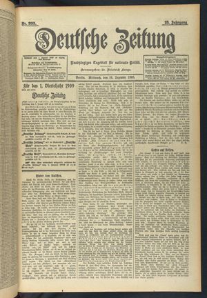 Deutsche Zeitung vom 16.12.1908