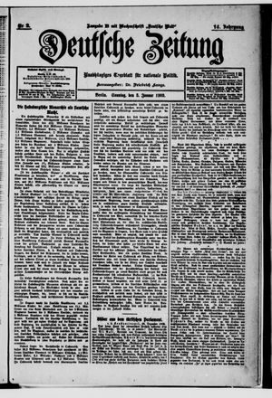 Deutsche Zeitung vom 03.01.1909