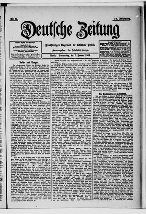 Deutsche Zeitung vom 07.01.1909