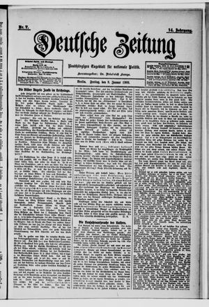 Deutsche Zeitung vom 08.01.1909
