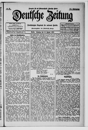 Deutsche Zeitung vom 10.01.1909