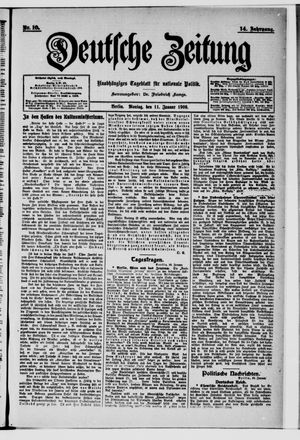 Deutsche Zeitung on Jan 11, 1909