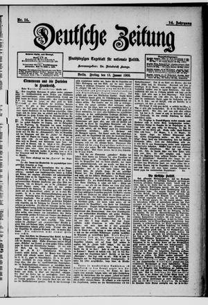 Deutsche Zeitung on Jan 15, 1909