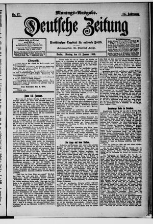 Deutsche Zeitung vom 18.01.1909