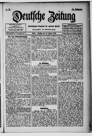 Deutsche Zeitung on Jan 19, 1909