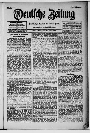 Deutsche Zeitung vom 20.01.1909