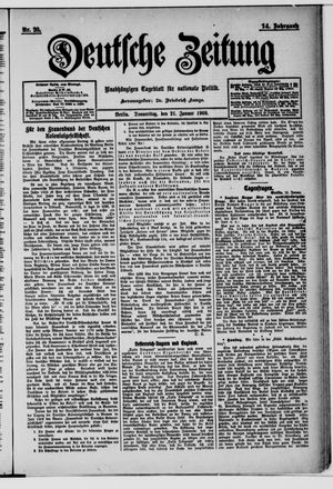 Deutsche Zeitung vom 21.01.1909