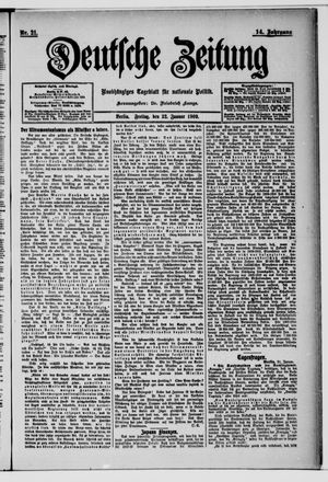 Deutsche Zeitung vom 22.01.1909