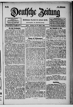 Deutsche Zeitung vom 26.01.1909