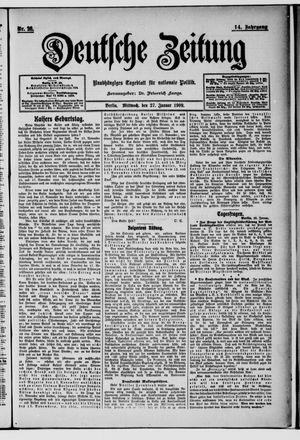Deutsche Zeitung vom 27.01.1909