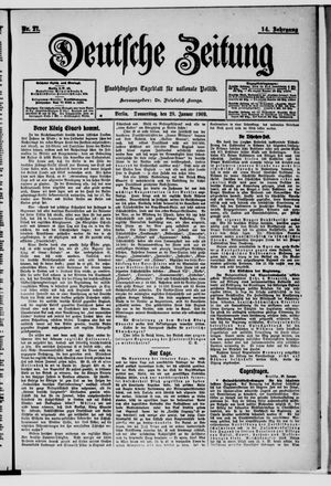 Deutsche Zeitung vom 28.01.1909