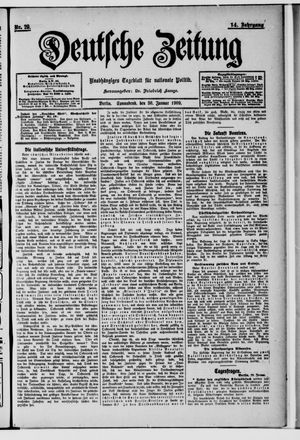 Deutsche Zeitung vom 30.01.1909