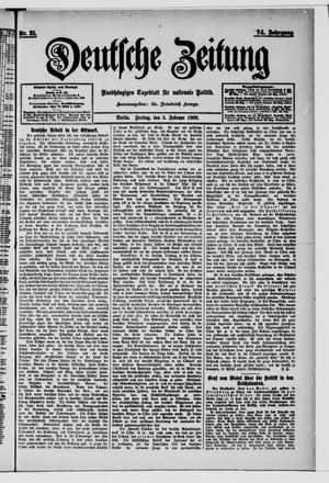 Deutsche Zeitung vom 05.02.1909
