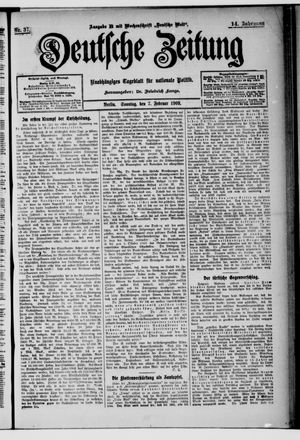 Deutsche Zeitung vom 07.02.1909
