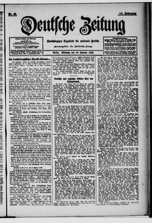 Deutsche Zeitung vom 10.02.1909