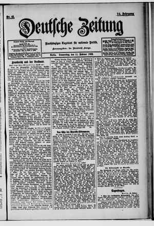 Deutsche Zeitung on Feb 11, 1909