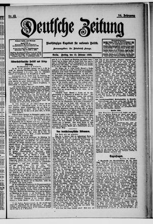 Deutsche Zeitung vom 12.02.1909
