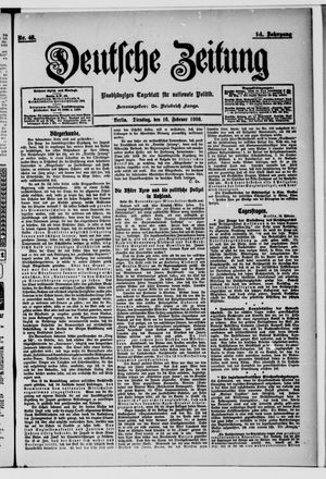 Deutsche Zeitung on Feb 16, 1909