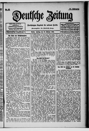 Deutsche Zeitung vom 19.02.1909