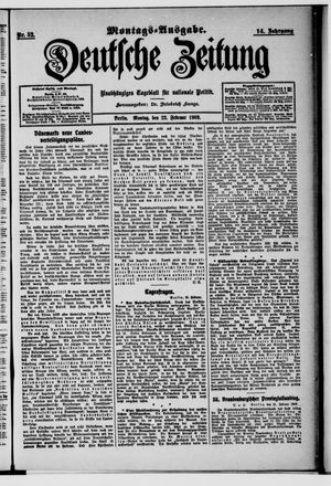 Deutsche Zeitung vom 22.02.1909
