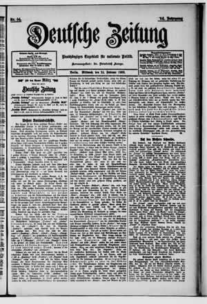 Deutsche Zeitung on Feb 24, 1909