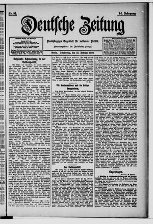 Deutsche Zeitung on Feb 25, 1909