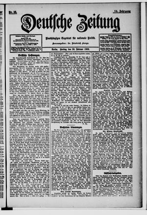 Deutsche Zeitung vom 26.02.1909