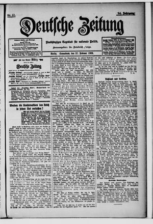 Deutsche Zeitung vom 27.02.1909