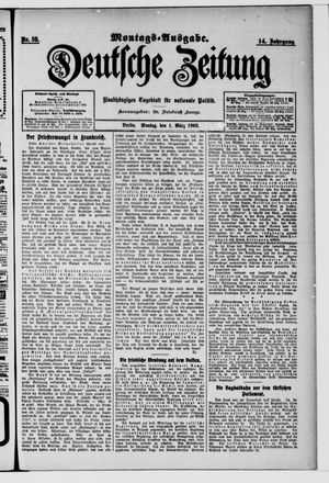 Deutsche Zeitung on Mar 1, 1909