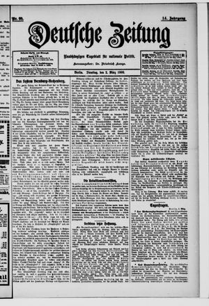Deutsche Zeitung vom 02.03.1909