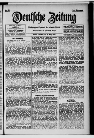 Deutsche Zeitung vom 03.03.1909