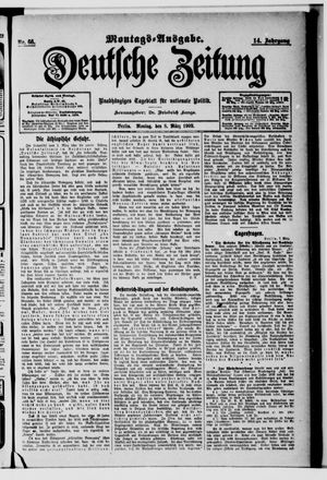Deutsche Zeitung on Mar 8, 1909