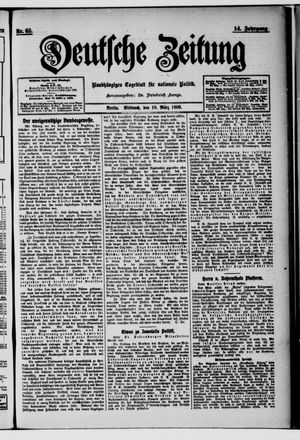 Deutsche Zeitung on Mar 10, 1909