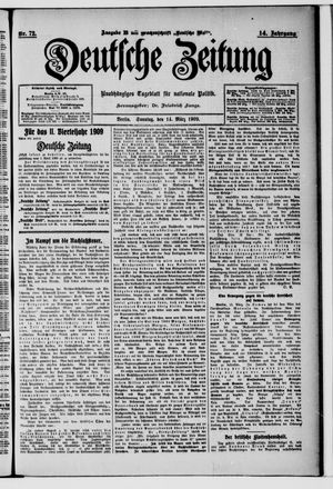 Deutsche Zeitung vom 14.03.1909