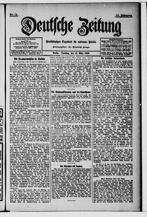 Deutsche Zeitung on Mar 16, 1909
