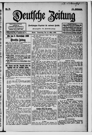 Deutsche Zeitung vom 18.03.1909