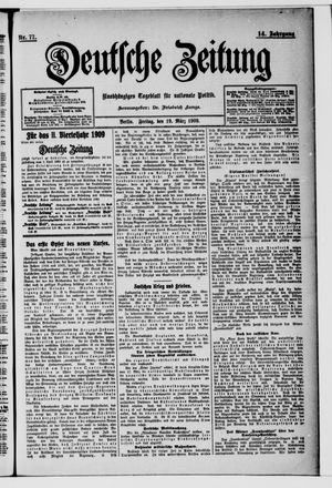 Deutsche Zeitung vom 19.03.1909
