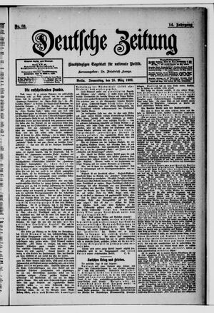 Deutsche Zeitung vom 25.03.1909