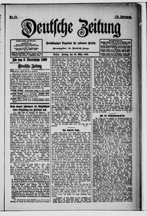 Deutsche Zeitung vom 26.03.1909