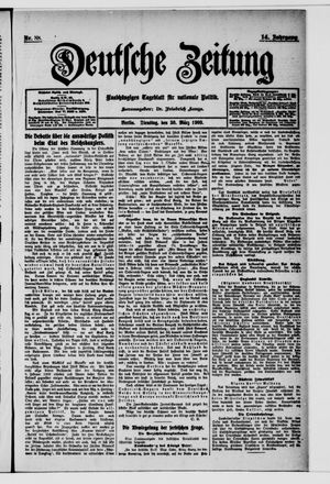 Deutsche Zeitung vom 30.03.1909