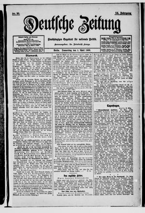 Deutsche Zeitung vom 01.04.1909