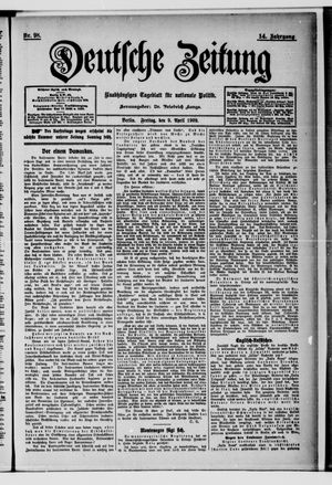 Deutsche Zeitung vom 09.04.1909