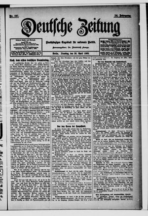 Deutsche Zeitung vom 20.04.1909
