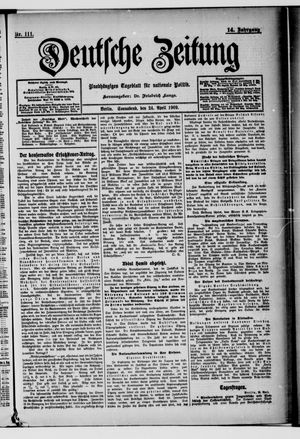 Deutsche Zeitung vom 24.04.1909