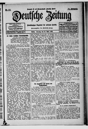 Deutsche Zeitung vom 25.04.1909