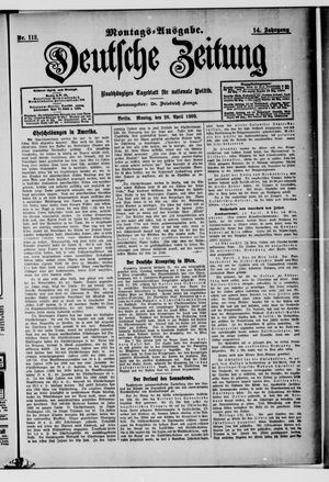 Deutsche Zeitung vom 26.04.1909