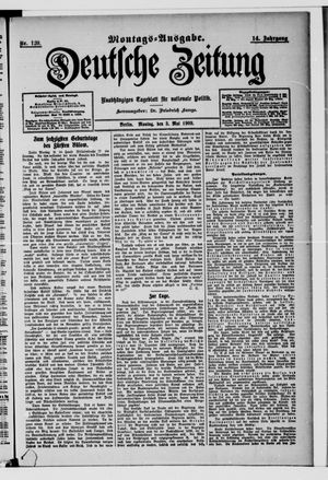 Deutsche Zeitung vom 03.05.1909